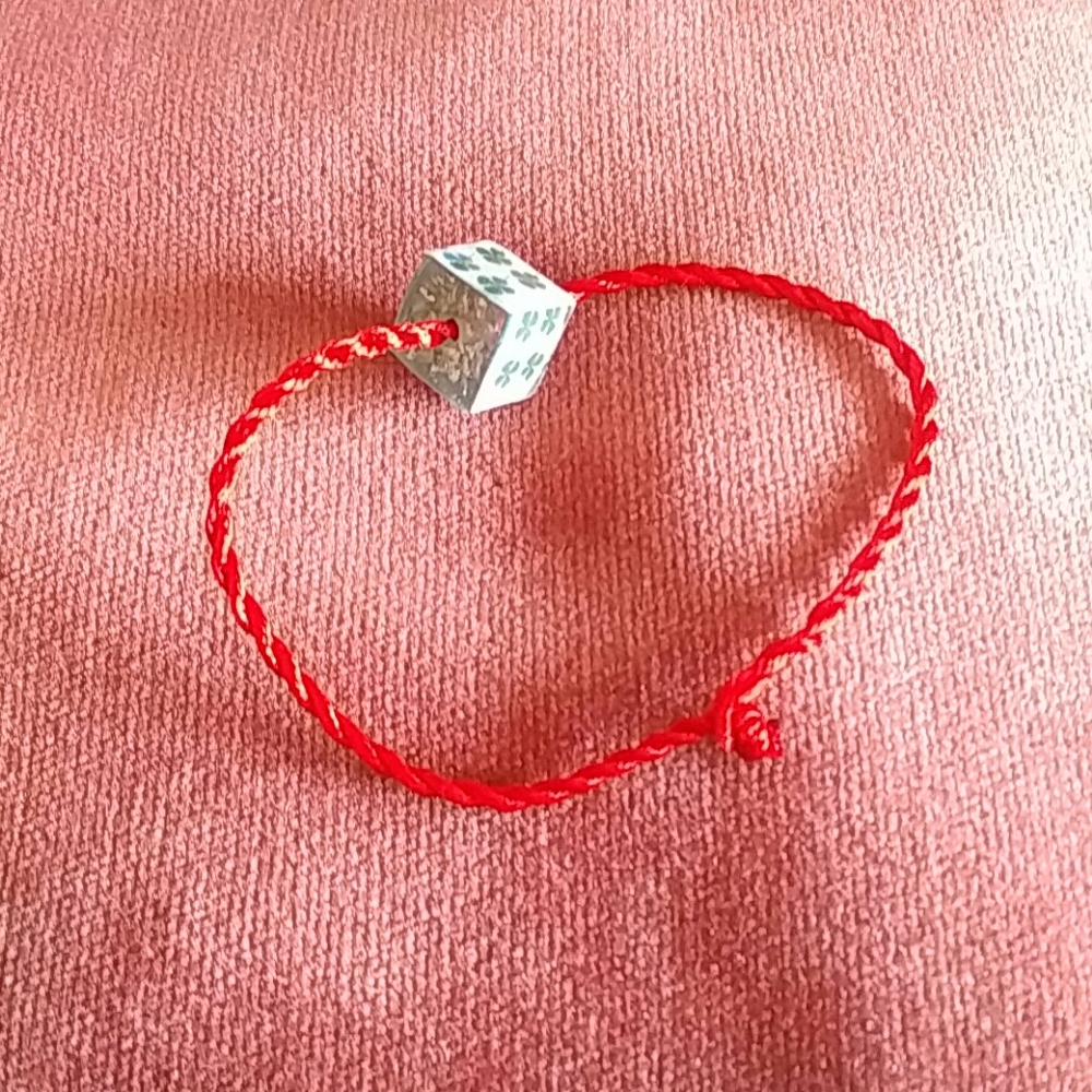 🍀  Handcrafted Bracelet Four Leaf Clover